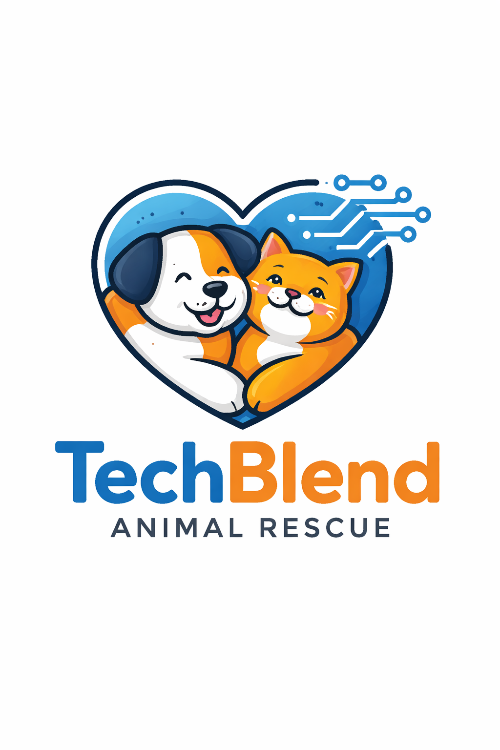 Tech Blend Animal Rescue Logo